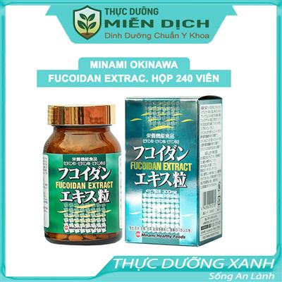 Minami Okinawa Fucoidan Extract - Hỗ trợ điều trị ung thư, Hộp 240 viên