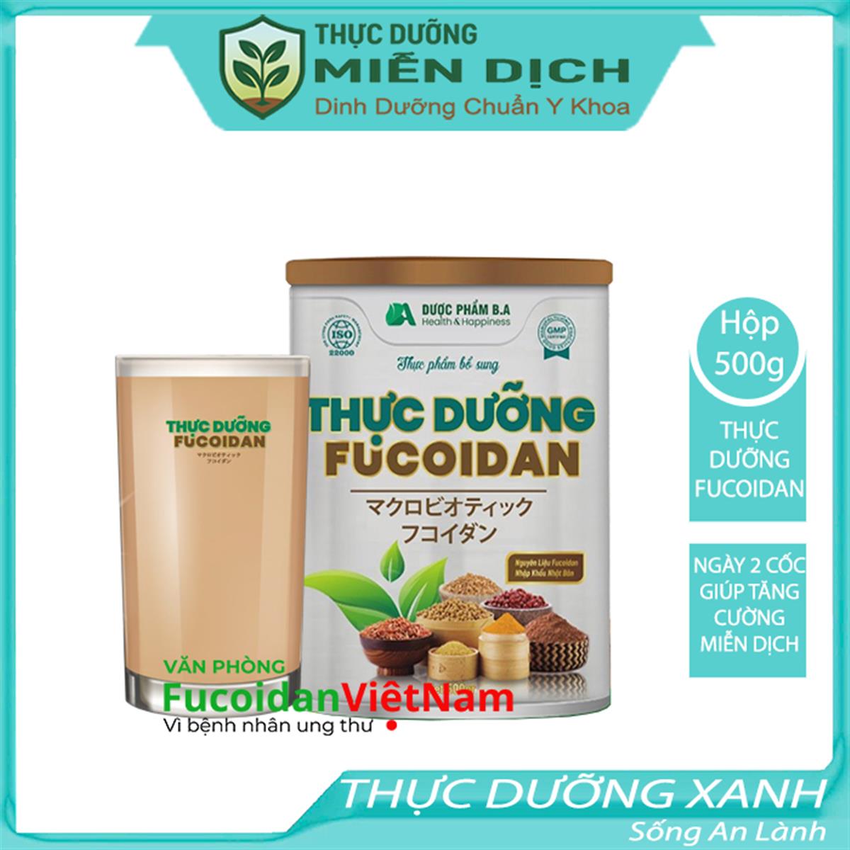 Thực Dưỡng Fucoidan - Thực dưỡng miễn dịch cho người bị ung thư. Hộp 500mg