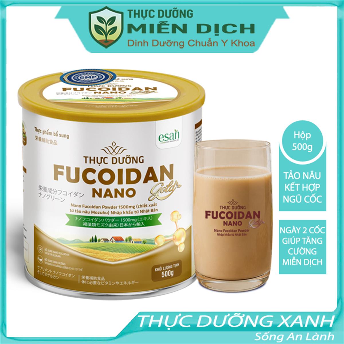 Thực Dưỡng Fucoidan Nano Gold. Hộp 500g